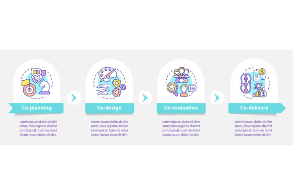 Co Production Parts Vector Infographic Graphics