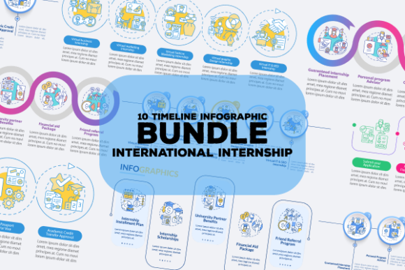 Internship Benefits Infographic Bundle: Graphics & Infographics