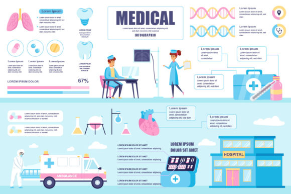 Medical Infographic Design Template: Graphics & Infographics