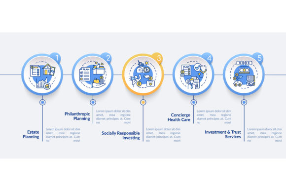 Wealth Consulting Vector Infographic
