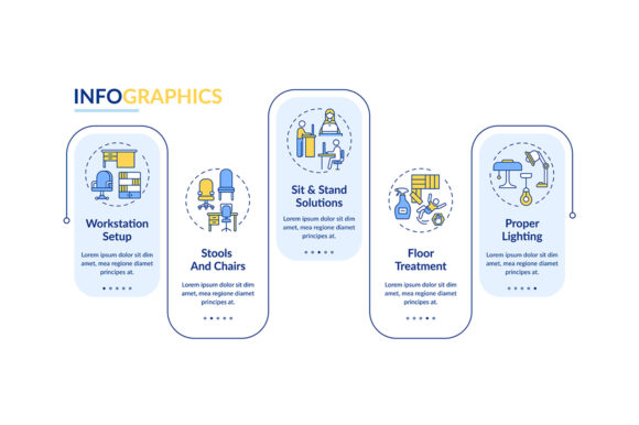 Workstation Design Graphics for Modern Branding